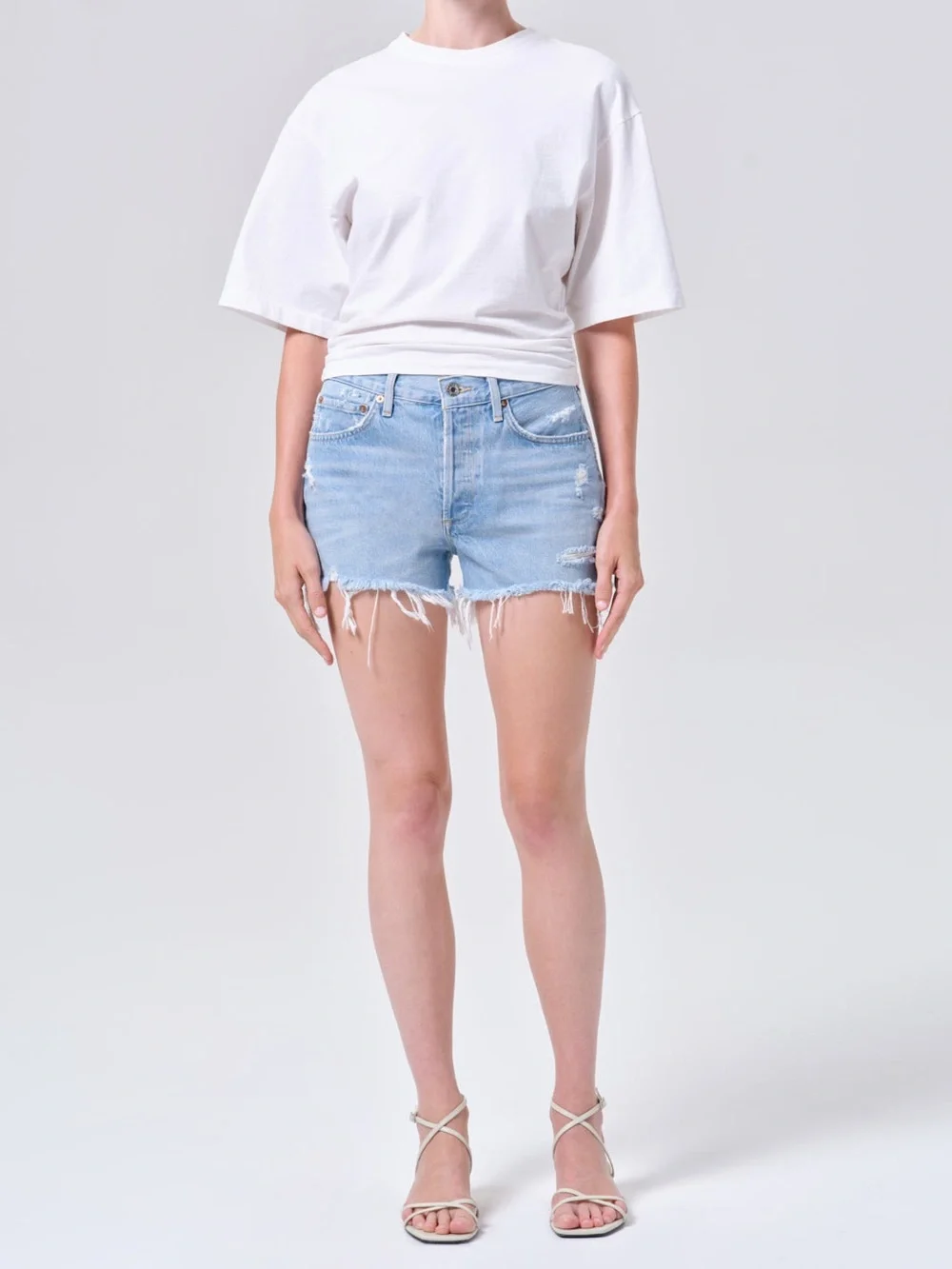 Agolde Parker  Short in Swampmeet Size 26 Denim Cut Off Shorts